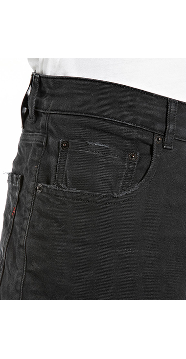 NEW ブーツカットCLEY ブラックオーバーダイストレッチデニム 詳細画像